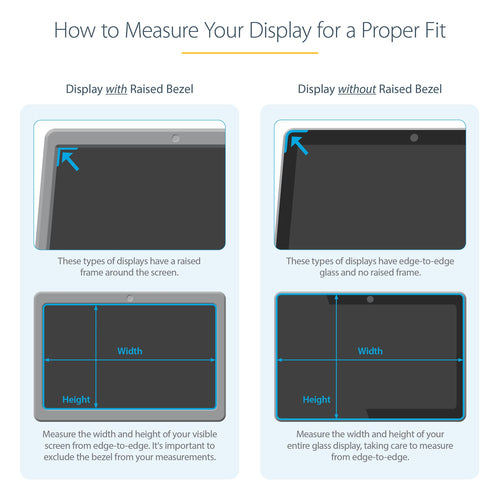 StarTech.com 15.6-inch 16:9 Laptop Privacy Filter, Anti-Glare Privacy Screen w/51% Blue Light Reduction, Notebook Screen Protector w/ +/- 30 Degrees Viewing Angle, Matte/Glossy StarTech.com 15.6-inch 16:9 Laptop Privacy Filter, Anti-Glare Privacy Screen w/51% Blue Light Reduction, Notebook Screen Protector w/ +/- 30 Degrees Viewing Angle, Matte/Glossy